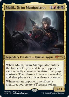 じ*ん様 Maliks Sediminotaur Malik, Grim Manipulator - SLX Cards - Magic: The Gathering
