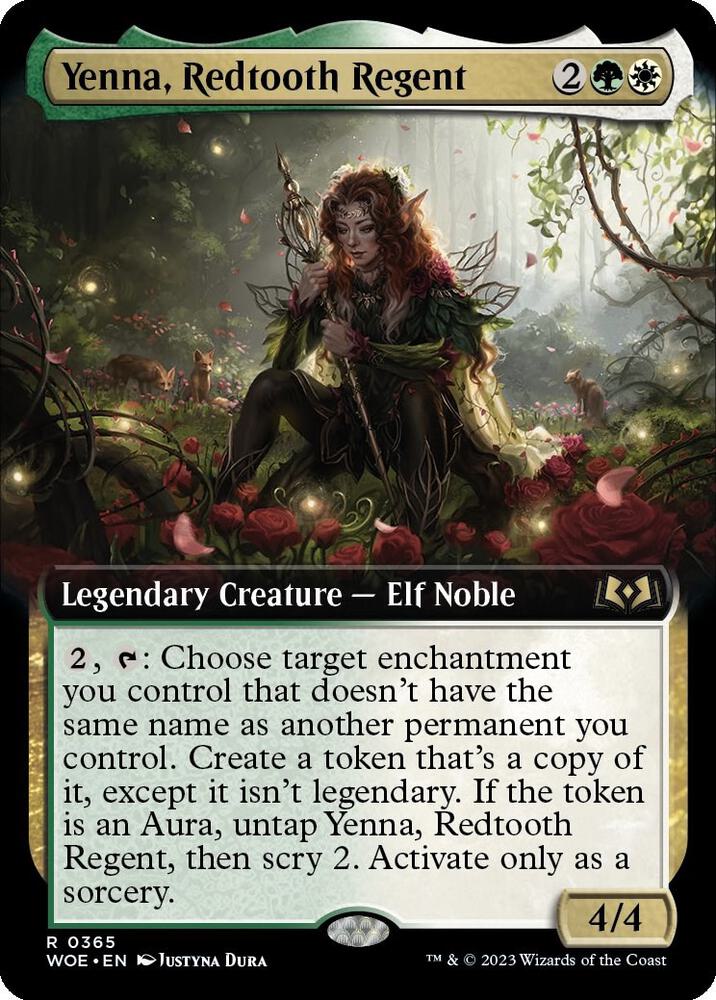 Yenna, Redtooth Regent (Extended Art) - Wilds of Eldraine - Magic
