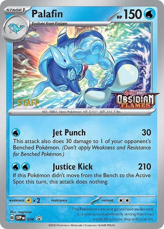 Palafin - 036 (Prerelease) [Staff] 036 from SV: Scarlet & Violet Promo Cards