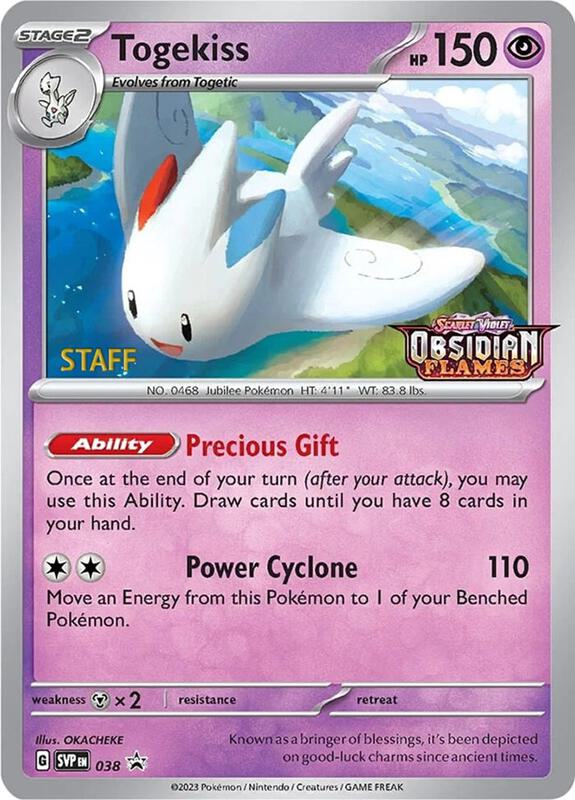 Togekiss - 038 (Prerelease) [Staff] 038 from SV: Scarlet & Violet Promo Cards
