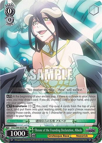Throne of the Founding Declaration, Albedo