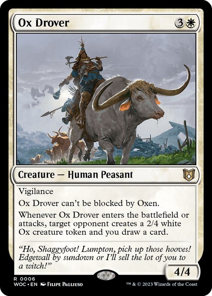 Ox Drover - Commander: Wilds of Eldraine - Magic: The Gathering