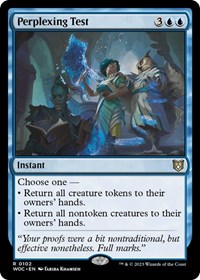 Perplexing Test - Commander: Wilds of Eldraine - Magic: The Gathering card