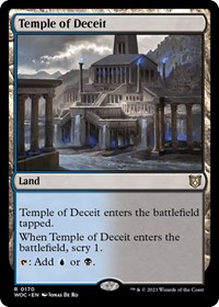 Temple of Deceit (Commander: Wilds of Eldraine)