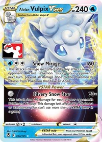 Alolan Vulpix VSTAR #034/195 from Prize Pack Series Cards Pokemon card image