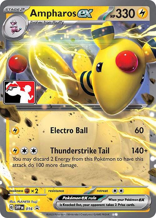 Ampharos ex 016 from Prize Pack Series Cards