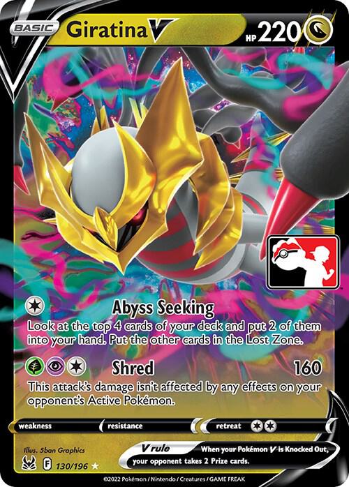 Giratina V 130/196 from Prize Pack Series Cards