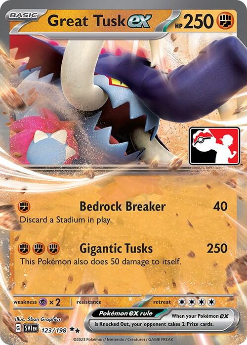 Great Tusk ex 123/198 from Prize Pack Series Cards
