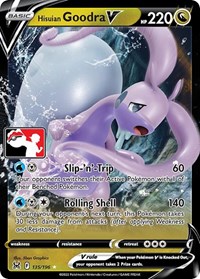 Hisuian Goodra V #135/196 from Prize Pack Series Cards Pokemon card image