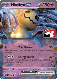 Mimikyu ex - Prize Pack Series Cards - Pokemon card