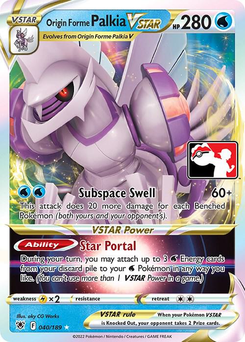 Origin Forme Palkia VSTAR 040/189 from Prize Pack Series Cards