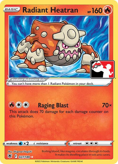 Radiant Heatran 027/189 from Prize Pack Series Cards