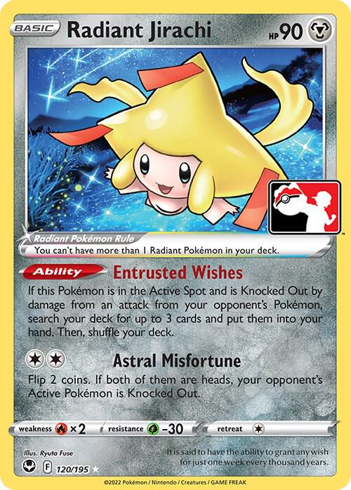 Radiant Jirachi 120/195 from Prize Pack Series Cards