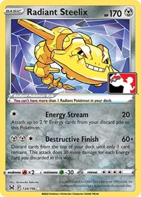 Radiant Steelix #124/196 from Prize Pack Series Cards Pokemon card image