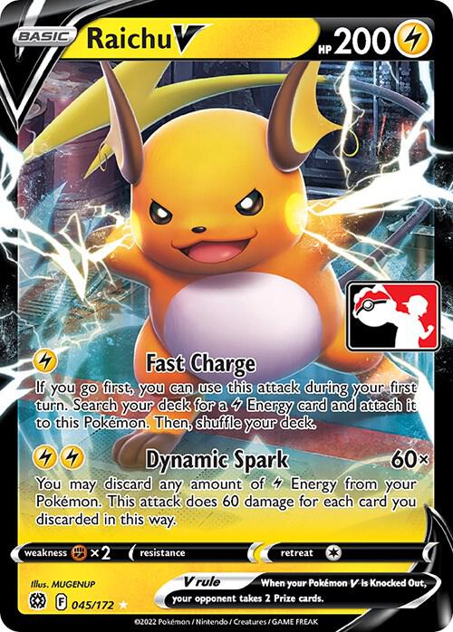 Raichu V 045/172 from Prize Pack Series Cards