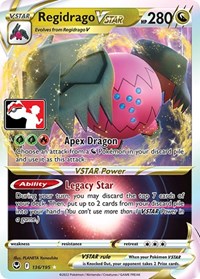 Regidrago VSTAR #136/195 from Prize Pack Series Cards Pokemon card image