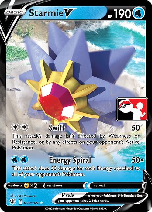 Starmie V 030/189 from Prize Pack Series Cards