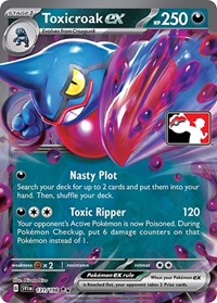 Toxicroak ex #131/198 from Prize Pack Series Cards Pokemon card image
