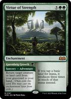 Virtue of Strength - Wilds of Eldraine - Magic: The Gathering