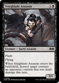 Stingblade Assassin - Wilds of Eldraine - Magic: The Gathering card