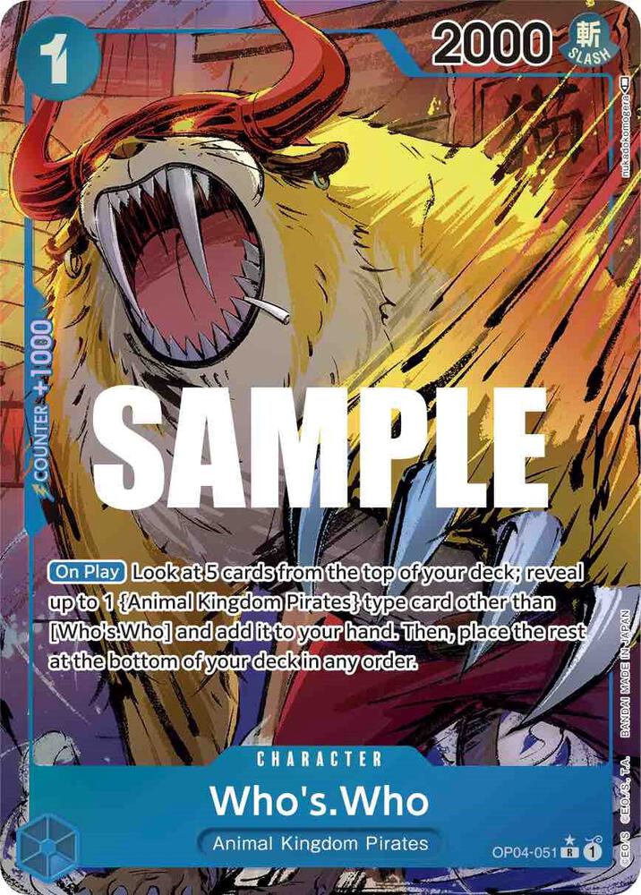 WhosWho Alternate Art onepiece card