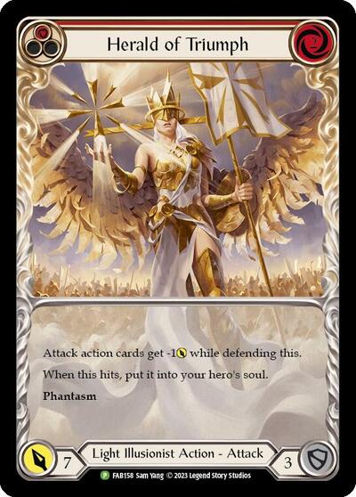 Herald of Triumph (Red) - FAB158 Flesh and Blood: Promo Cards card price