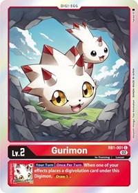 Gurimon - Resurgence Booster - Digimon card