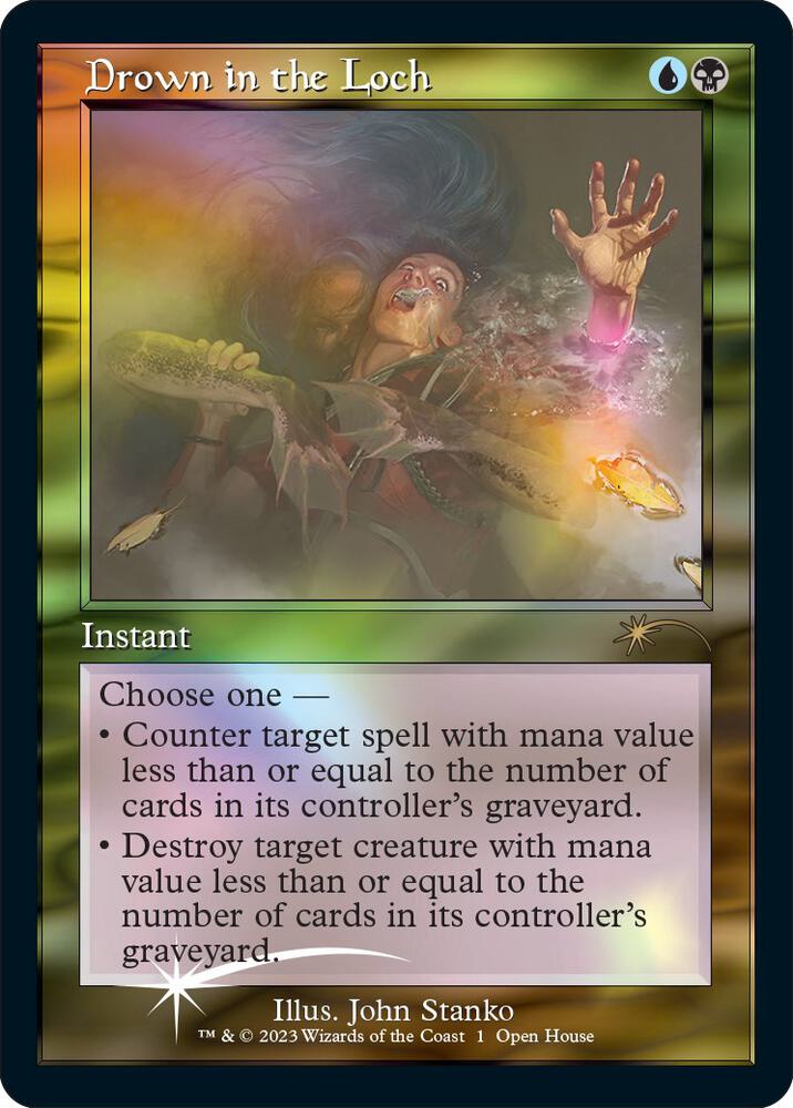 Drown in the Loch (Retro Frame) - Open House Promos - Magic: The