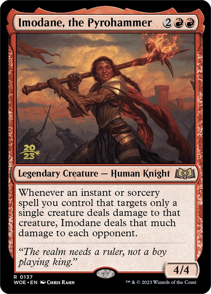 Imodane, the Pyrohammer #137s — Wilds of Eldraine Promos