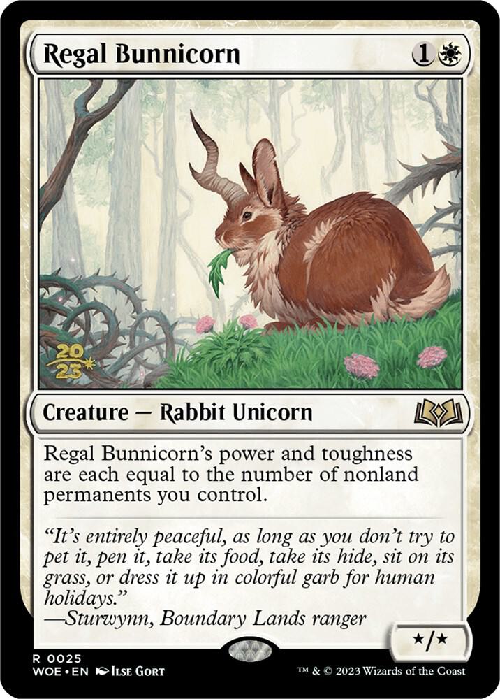Regal Bunnicorn #25s — Wilds of Eldraine Promos