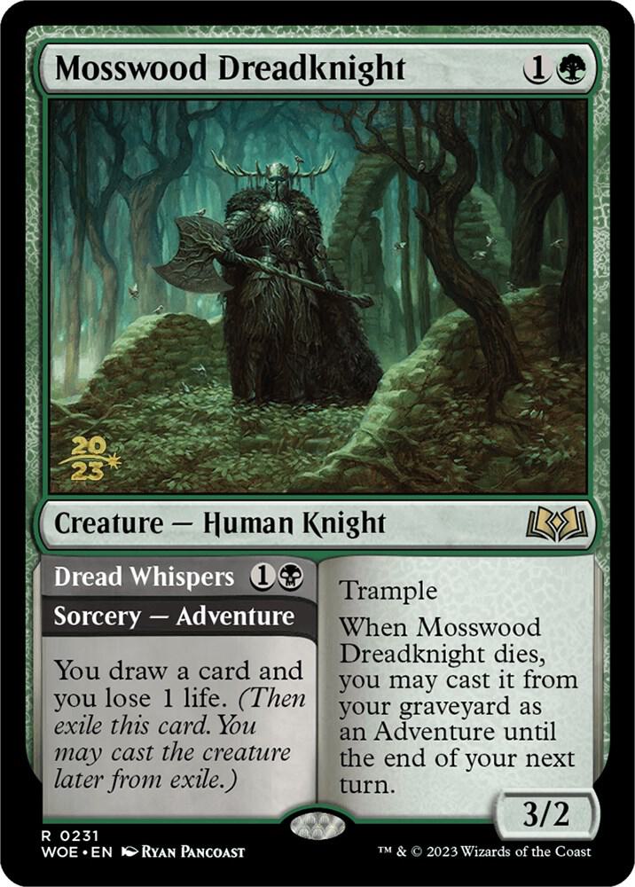 Mosswood Dreadknight // Dread Whispers #231s — Wilds of Eldraine Promos