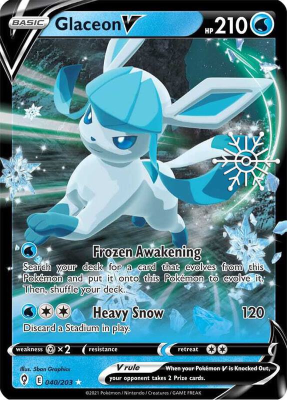 Glaceon V - 040/203 (Holiday Calendar) 040/203 from Miscellaneous Cards & Products