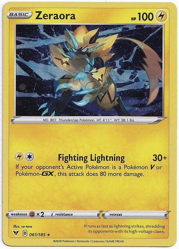 Zeraora - 061/185 (Cosmos Holo) 061/185 from Miscellaneous Cards & Products