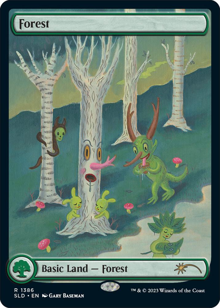 Forest (1386) - Secret Lair Drop Series - Magic: The Gathering