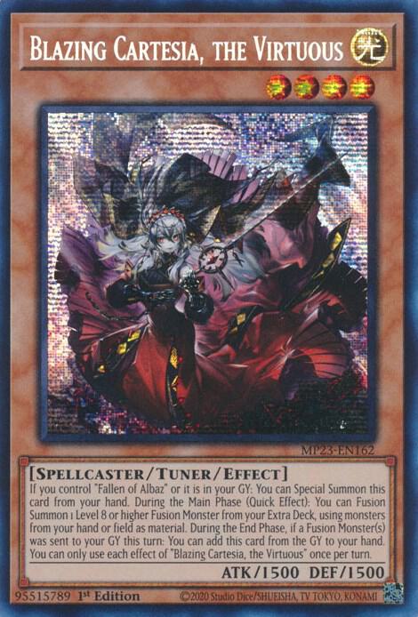 遊戯王 RA04-EN041 赫の聖女カルテシア Blazing Cartesia, the Virtuous (英語版 1st Edition 25th クォーターセンチュリーシークレットレア) Quarter Century Stampede Blazing Cartesia, the Virtuous - 25th Anniversary Tin