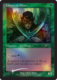 Llanowar Elves (Retro Frame) (Media Promos)