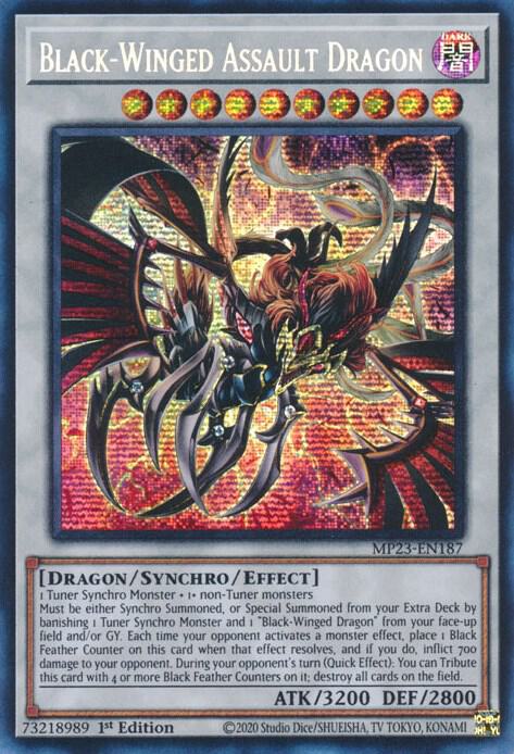 Yu-Gi-Oh! TCG DABL-JP042 Black-Winged Assault Dragon | Japanese | Ultimate Rare | Lightly Played