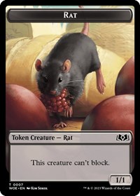 Rat // Food (0011) Double-Sided Token