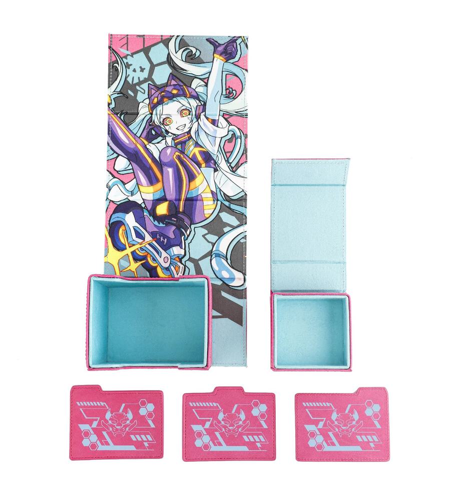 Cyberse Punks Dicewinder Deck Box with Magnetic Dice Tray (Becca