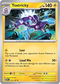 Toxtricity #072/197 from Deck Exclusives Pokemon card image