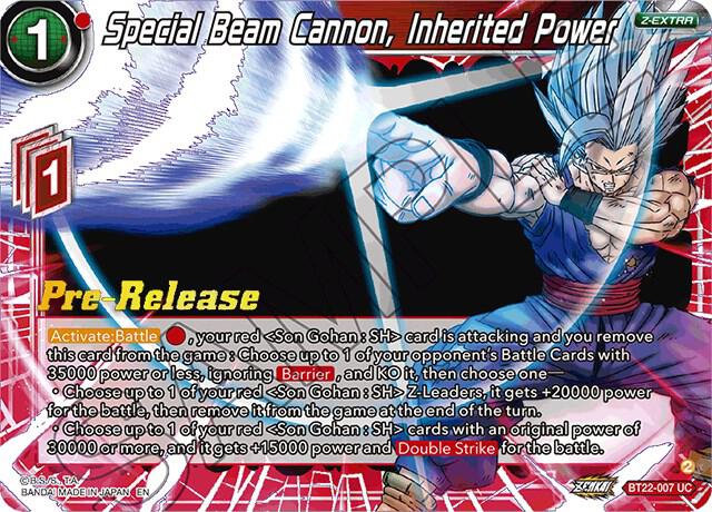 Special Beam Cannon, Inherited Power - Critical Blow Pre-Release