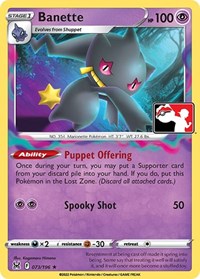 Banette #073/196 from Prize Pack Series Cards Pokemon card image