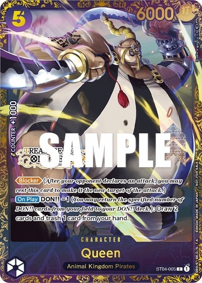 Queen (Treasure Cup) One Piece Promotion Cards card price