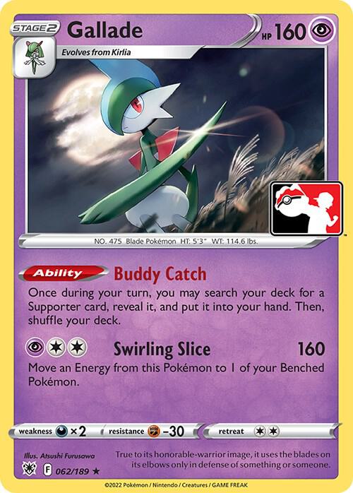 Gallade 062/189 from Prize Pack Series Cards