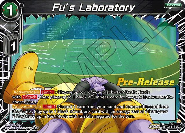 Fu's Laboratory #BT22-118 — Critical Blow Pre-Release Cards