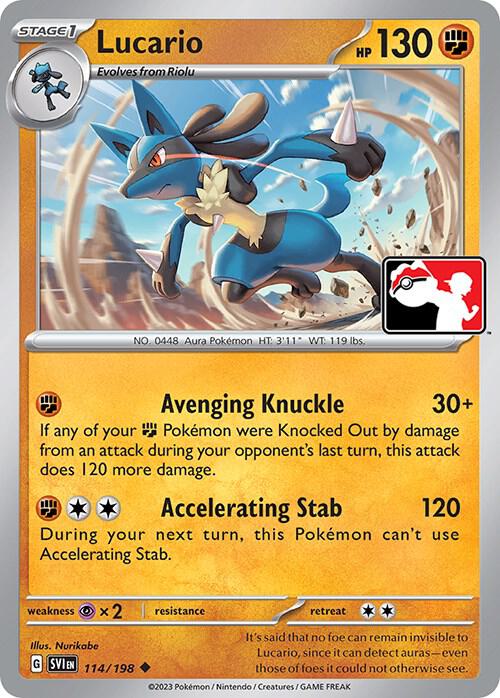 Lucario 114/198 from Prize Pack Series Cards