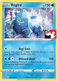 Regice #037/189 from Prize Pack Series Cards Pokemon card image