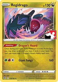 Regidrago #118/189 from Prize Pack Series Cards Pokemon card image