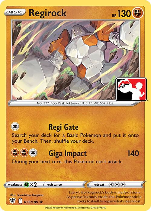 Regirock 075/189 from Prize Pack Series Cards
