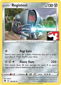 Registeel #108/189 from Prize Pack Series Cards Pokemon card image